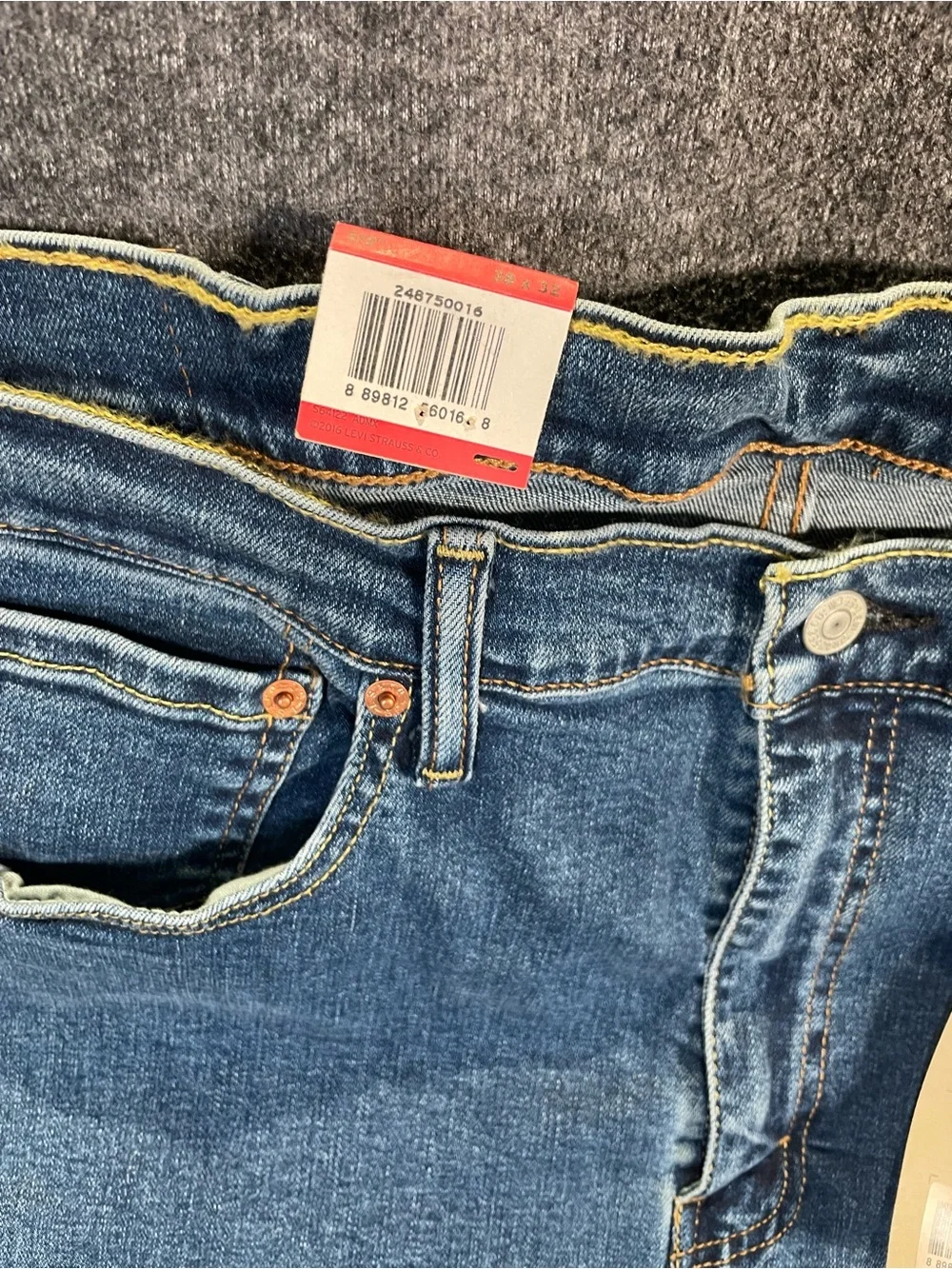 Levis 519 Extreme Skinny Jeans Mens 38x32 Stretch Fit NEW NWT